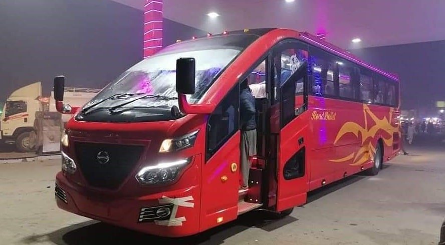 Road Bullet bus, luxury bus from quetta to karachi