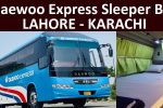 daewoo express sleeper bus from lahore to karachi