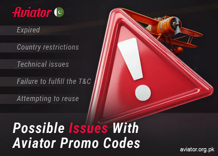 What can be the problem with promo codes for Aviator